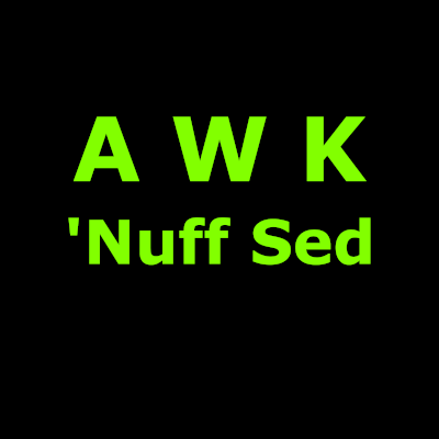 Awk. 'Nuff Sed T-Shirt